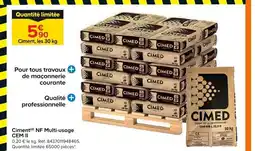 Castorama Ciment NF Multi-usage CEM II offre