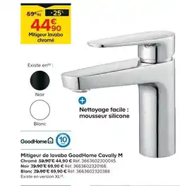 Castorama GOODHOME Mitigeur de lavabo Good Home Cavally M offre