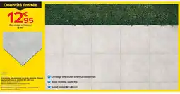 Castorama Carrelage sol extérieur en grés cérame Prisma perla effet pierre matifié offre