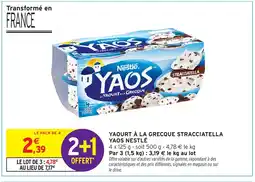 Intermarché Express Yaourt à la grecque stracciatella yaos nestlé offre