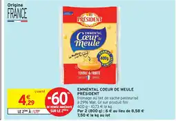 Intermarché Express PRÉSIDENT Emmental coeur de meule offre