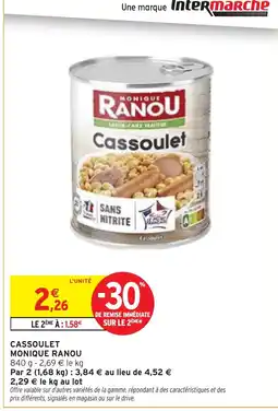 Intermarché Express MONIQUE RANOU Cassoulet offre
