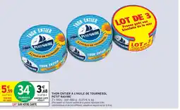 Intermarché Express PETIT NAVIRE Thon entier à l'huile de tournesol offre