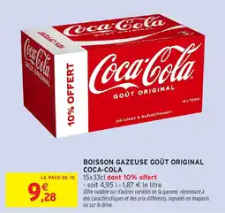 Intermarché Express COCA-COLA Boisson gazeuse goût original offre