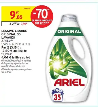 ARIEL Lessive liquide original 35 lavages