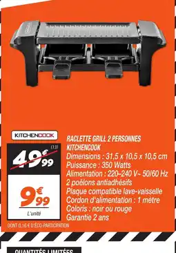 Netto KITCHENCOOK Raclette grill 2 personnes offre