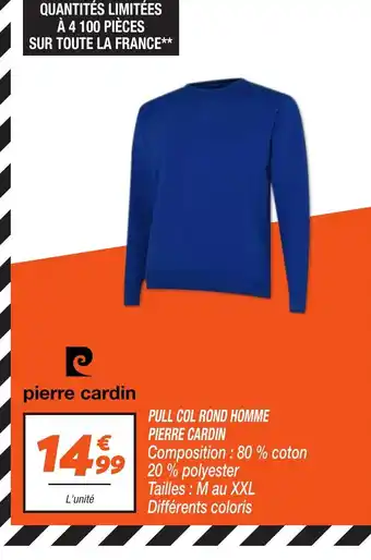 PIERRE CARDIN Pull col rond homme