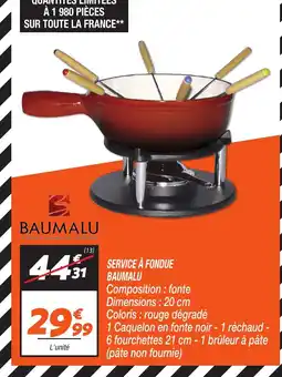 Netto BAUMALU Service à fondue offre