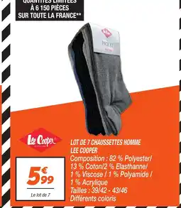 Netto LEE COOPER Lot de 7 chaussettes homme offre