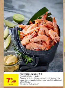 Intermarché Contact Crevettes cuites offre