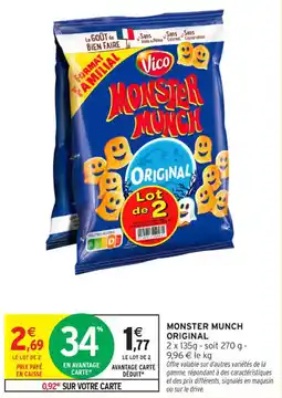 Intermarché Contact MONSTER MUNCH Original offre