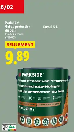 Lidl PARKSIDE Gel de protection du bois offre