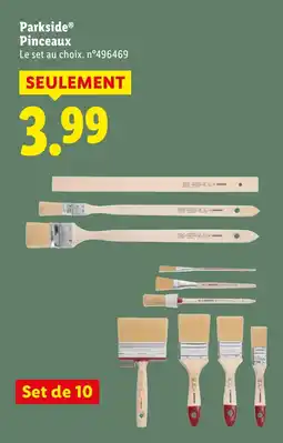 Lidl PARKSIDE Pinceaux offre
