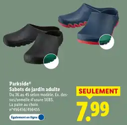 Lidl PARKSIDE Sabots de jardin adulte offre