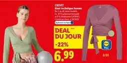 Lidl CRIVIT Haut technique femme offre