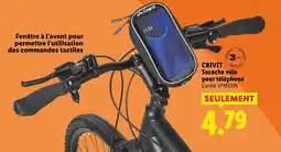 Lidl CRIVIT Sacoche vélo pour téléphone offre