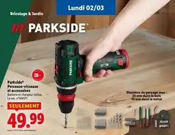 Lidl PARKSIDE Perceuse-visseuse et accessoires offre