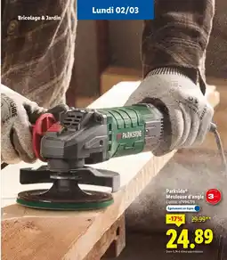 Lidl PARKSIDE Meuleuse d'angle offre