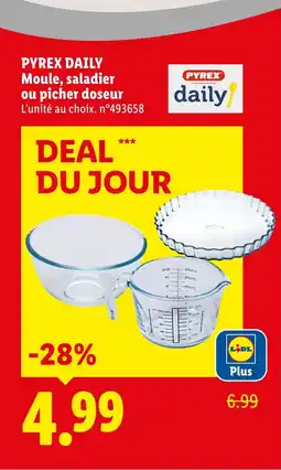 Lidl PYREX DAILY Moule, saladier ou picher doseur offre