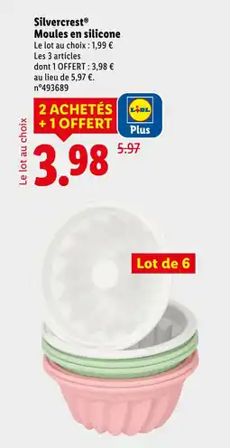 Lidl SILVERCREST Moules en silicone offre