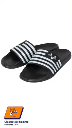 Action Claquettes homme offre