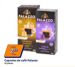 Action PALAZZO Capsules de café offre