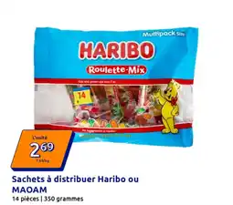 Action MAOAM Sachets à distribuer Haribo ou offre