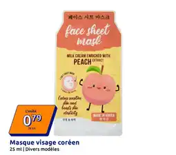 Action Masque visage coréen offre
