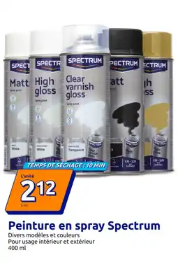 Action SPECTRUM Peinture en spray offre