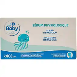 Carrefour Carrefour baby sérum physiologique offre