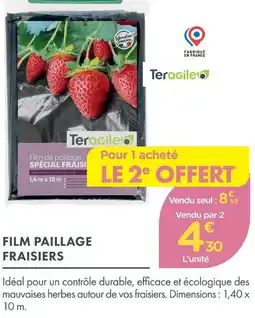 Point Vert Teragile film de paillage spécial fraisiers offre