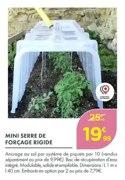 Point Vert Mini serre de forçage rigide offre