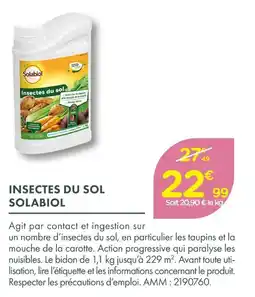 Point Vert Solabiol insectes du sol offre