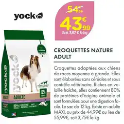 Point Vert Yock croquettes nature adulte offre