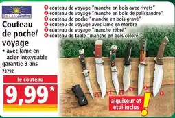 Norma Solax sunshine couteau de poche/ voyage offre