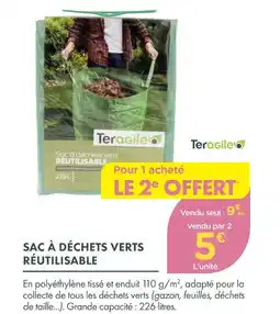 Point Vert Teragile sac à déchets verts réutilisable offre