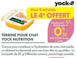 Point Vert Yock terrine pour chat nutrition offre