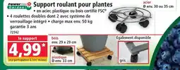 Norma Powefix garden support roulant pour plantes offre