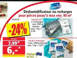 Norma Saubermax déshumidificateur ou recharges offre