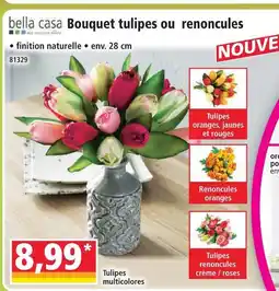Norma Bella casa bouquet tulipes finition naturelle offre