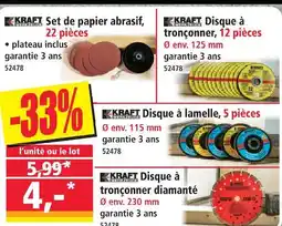 Norma Kraft set de papier abrasif offre