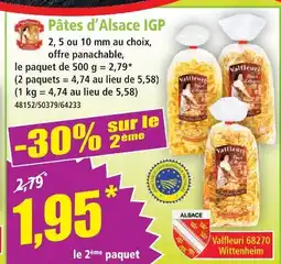 Norma Valfeuri pâtes d'alsace igp offre