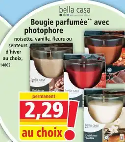 Norma Bella casa bougie parfumée avec photophore noisette offre