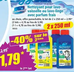 Norma Saubermax nettoyant pour lave-vaisselle ou lave-linge avec parfum frais offre