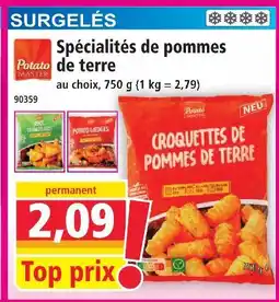 Norma Potato master spécialités de pommes de terre offre