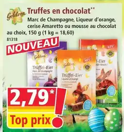 Norma Goldora truffes en chocolat offre