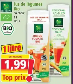 Norma Bios onne jus de légumes bio offre