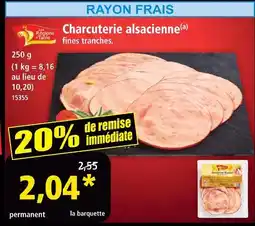 Norma Les régions à table charcuterie alsacienne offre
