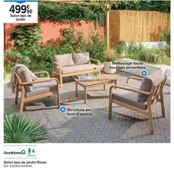 Castorama Goodhome salon bas de jardin riveo offre