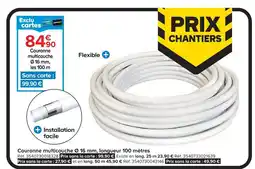 Castorama Couronne multicouche ø 16 mm, longueur 100 mètres offre